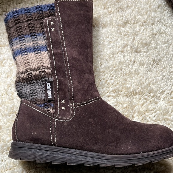 Mukluks Knit & Faux Suede Boots Sz8 - Picture 6 of 16